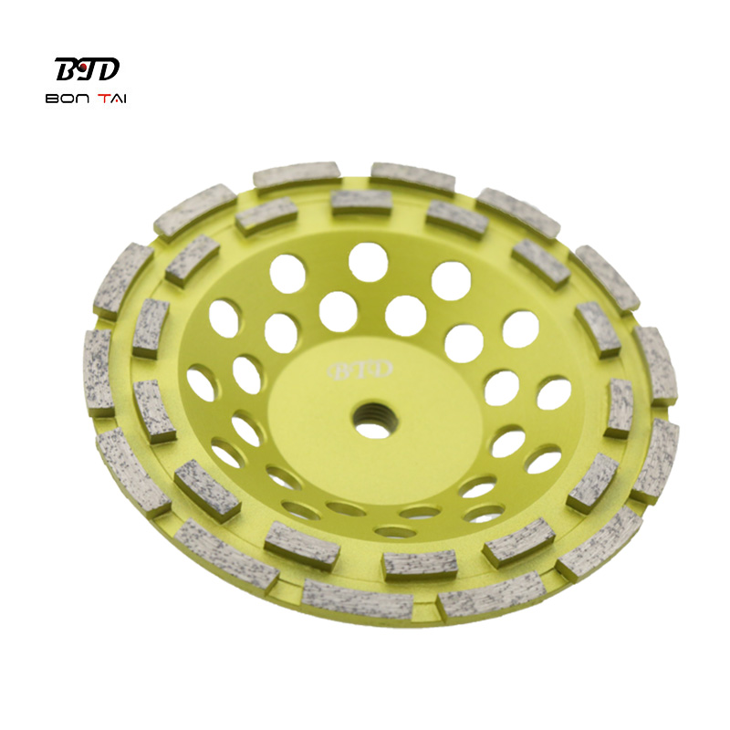 7 Inch Double Row Diamond Grinding Cup Wheels for Angle Grinder