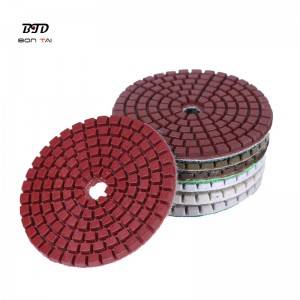Wet or dry polishing resin pads for granite,marble and concrete