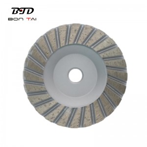 Hign Quality 4inch Aluminum Bond Turbo Abrasive Cup Wheel