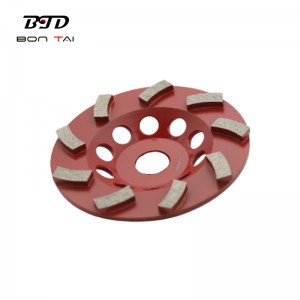 5 inch turbo diamond grinding cup wheel for concrete and terrazzo