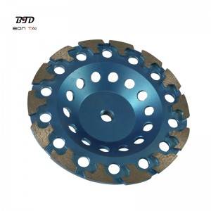 7″ T-Shape concrete floor grinder diamond cup grinding wheel