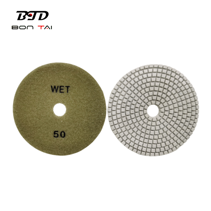 4inch Diamond Wet Use Resin Polishing Pads for Granite Marble Stone and Concrete