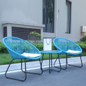Chaise de patio Acapulco Ensemble de chaises d'extérieur Oval Egg
