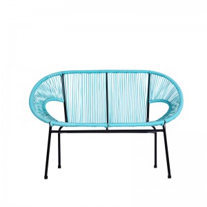 Klassischer eiförmiger gefälschter Acapulco-Stuhl, stapelbares Loveseat-Sofa