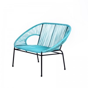 Klassischer eiförmiger gefälschter Acapulco-Stuhl, stapelbares Loveseat-Sofa