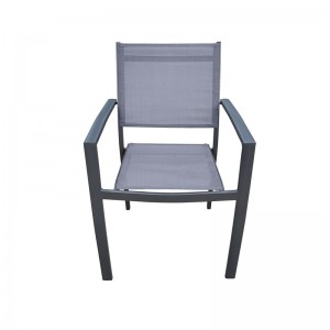 Aluminum Sling patio Chairs-stacking mesh chair