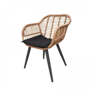 5Pc Antique Natural or black rattan furniture velit Nunc vimine triclinio table chair set