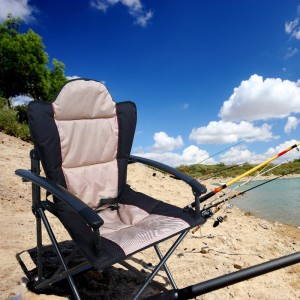 Cadira de càmping d'oci d'embalatge pla lleugera Cadira de pesca portàtil
