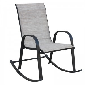 Outdoor Patio Mesh Rocking Sling Lawn Glider Chair