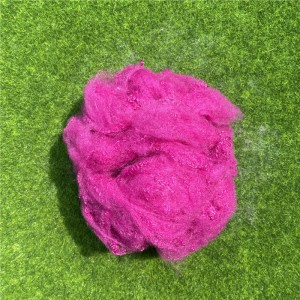 Dope Dyed Recycled Wool-like Polyester Staple F...