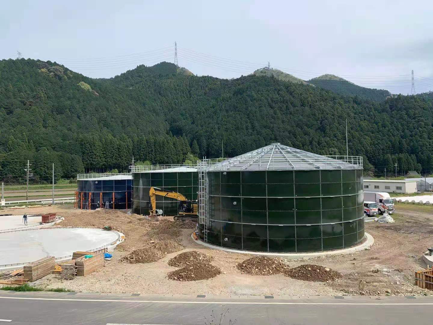 The Japanese water tank is nearing completion