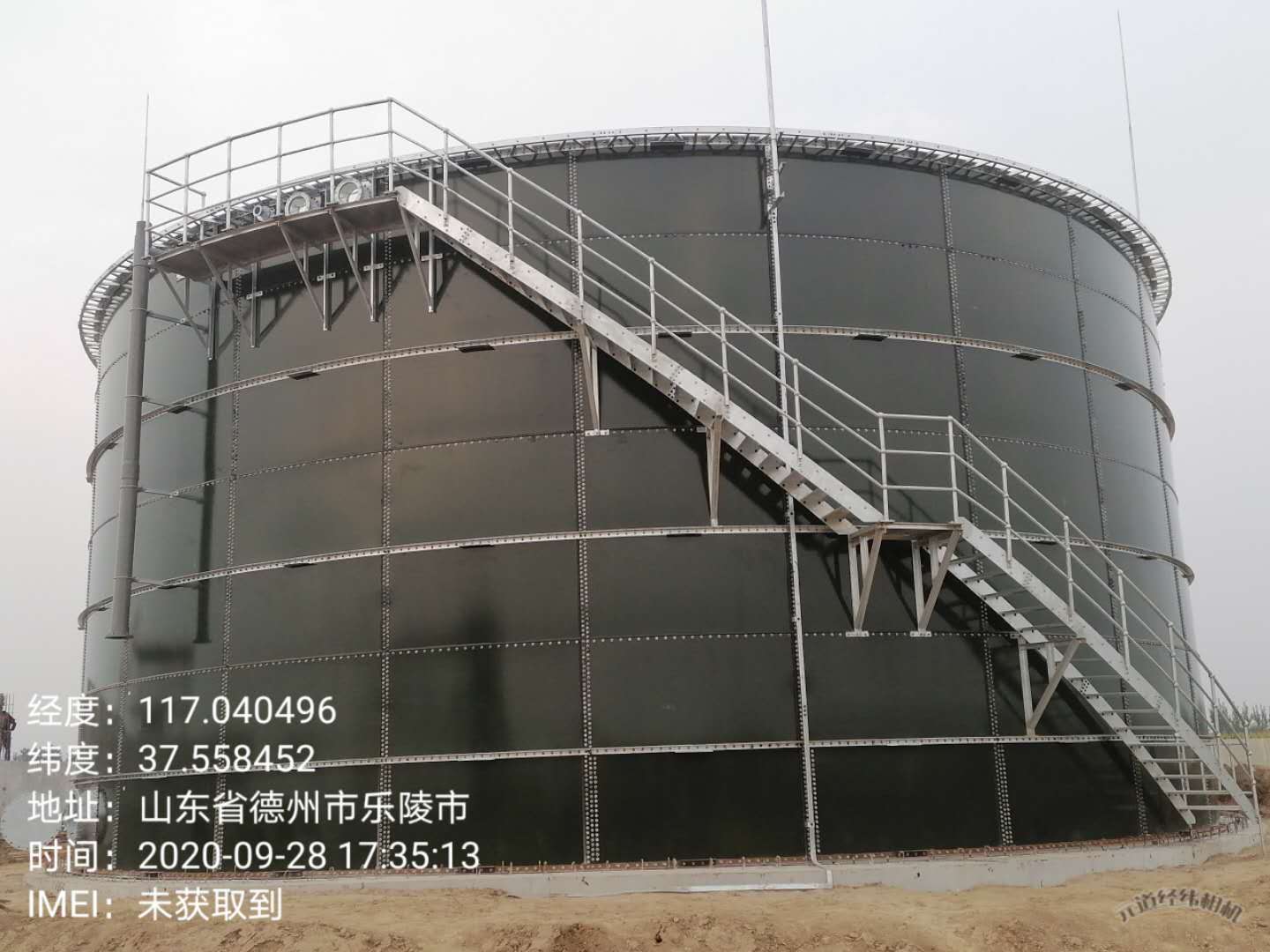 2020. Shandong Dezhou Chenjia pig farm  enameled bolted tank as biogas digester tank18330x8400   2216m³  contact :jane@bsltank.com  008615373670441