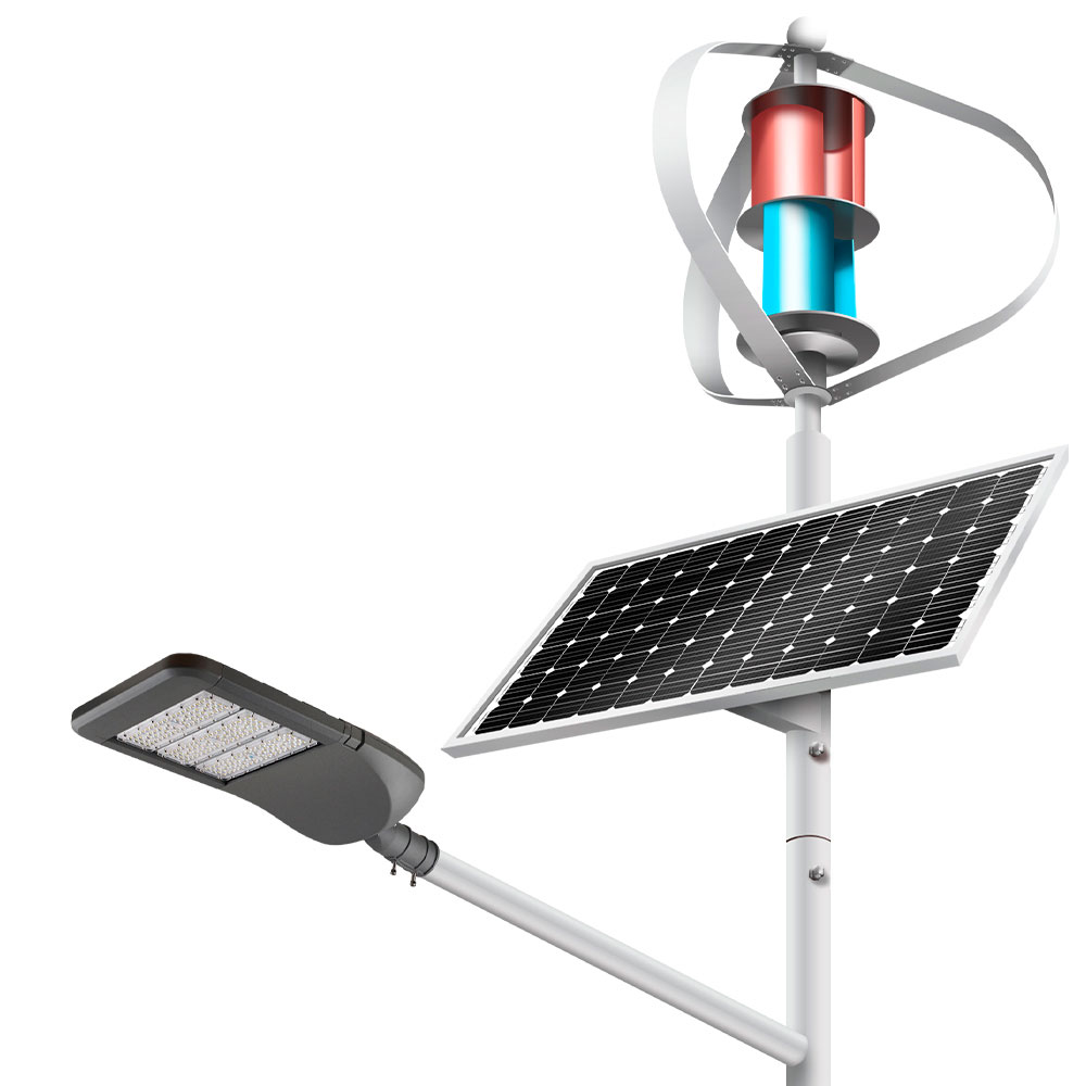 LED-lig Wind Solar Hibriede Straatlig Solar Buiteluglig BJX-100W/200W/250W Uitstalbeeld