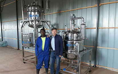 Linha de produção de ervas do Zimbábue com capacidade de processo de biomassa seca de 150KG/HOUR