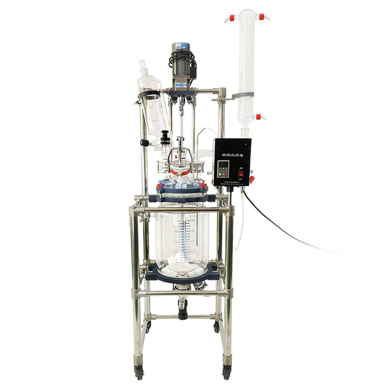 Laboratory Chemical Jacketed Glass Reactor Reaction Kettle