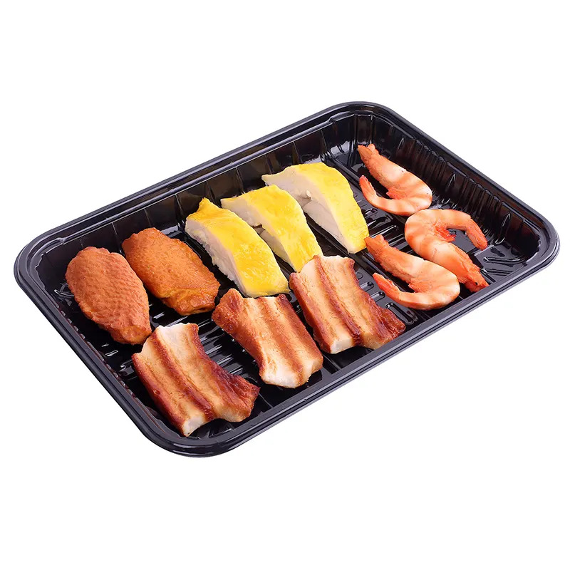 Rjochthoekige Disposable Food Container Serving Trays 100% Eco-Friendly
