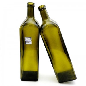 Квадратна пляшка оливкової олії 1000 мл