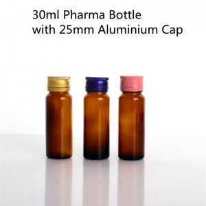 30 ml-es gyógyszerészeti üvegpalack