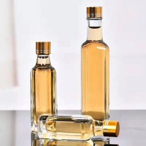 Botella de aceite de oliva transparente de 500 ml