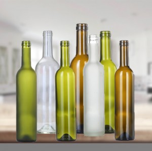 750 ml klare Bordeaux-Glasflasche mit T-Korken