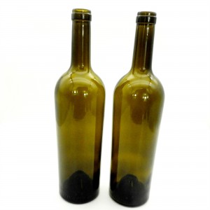 750 ml antieke groene bordeaux fles