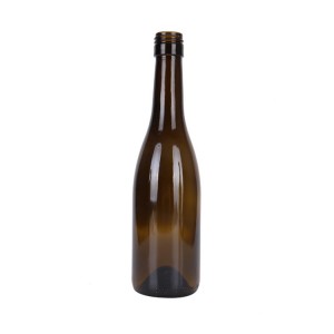 Sticlă de vin verde Burgundy cu capac cu șurub de 750 ml