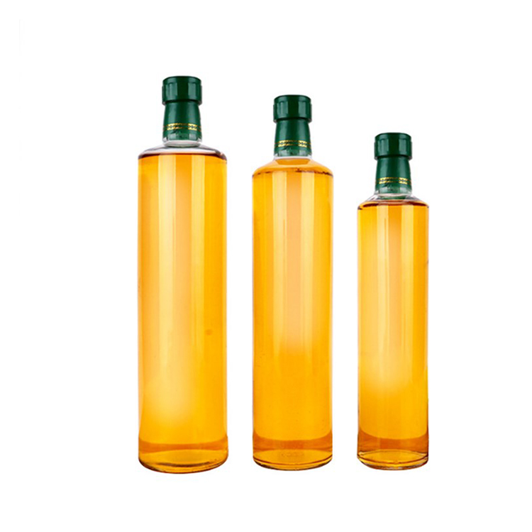 Dorica 250ml 500ml 750ml Bottiglia di vetro per olio d'oliva Immagine in primo piano