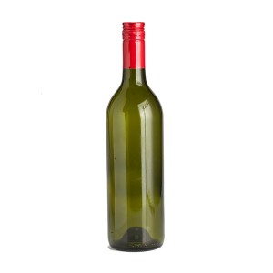Zelená 750 ml fľaša na víno Bordeaux