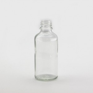 Sklenená fľaštička s kvapkadlom na esenciálny olej Tansparent