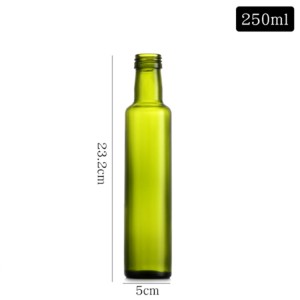 Bottiglia tonda d'oliu d'oliva da 250 ml
