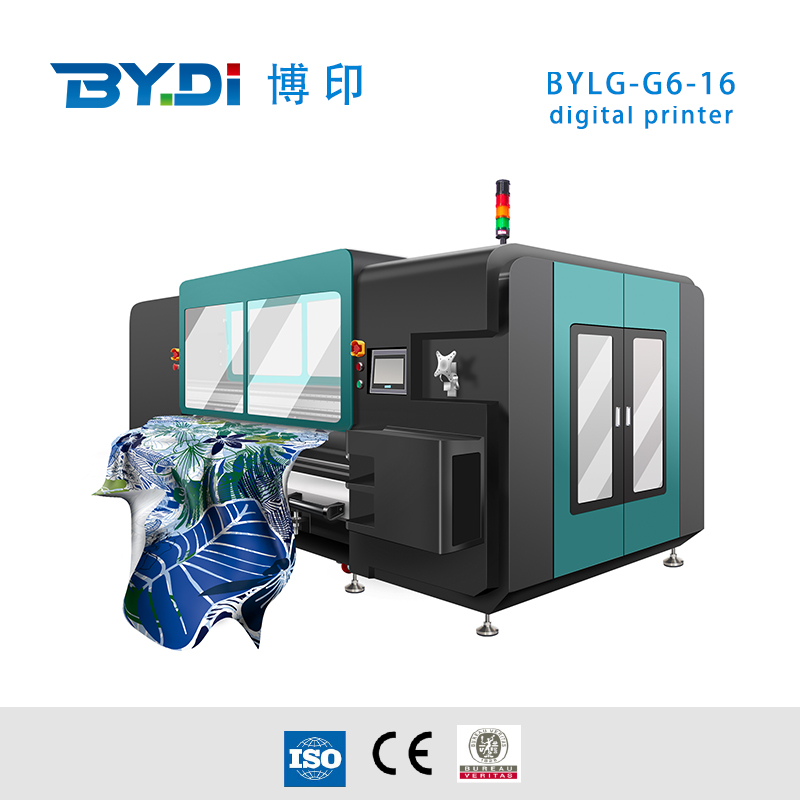 Mesin cetak kain custom dengan 16 buah head printer ricoh G6 Gambar Unggulan