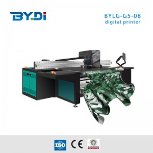 Digital fabric printer nrog 8 daim ntawm G5 ricoh luam ntawv taub hau