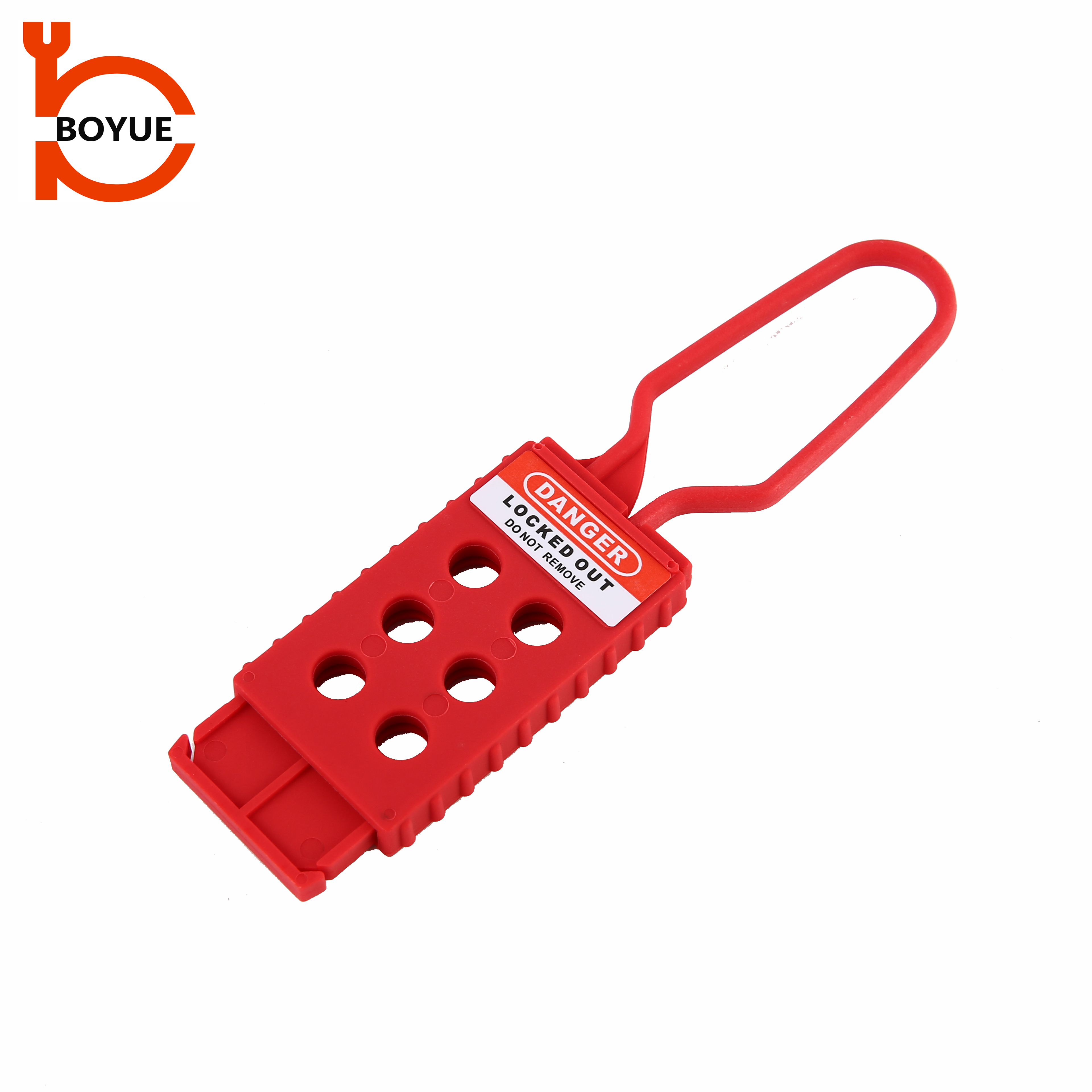 Өндөр чанартай тусгаарлагдсан дөнгө Nylon түгжээтэй Tagout Hasp Lock HN-01
