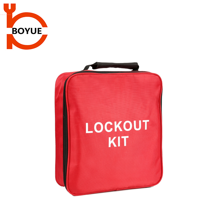 Bolsa con candado para kit de bloqueo eléctrico personal rojo de seguridad TLB-04