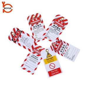 Boyue PVC Inspection Tags Lock Out safety Tags LT01-06