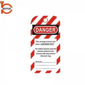 Etiquetas de inspeção de PVC Boyue Etiquetas de segurança de bloqueio LT01-06