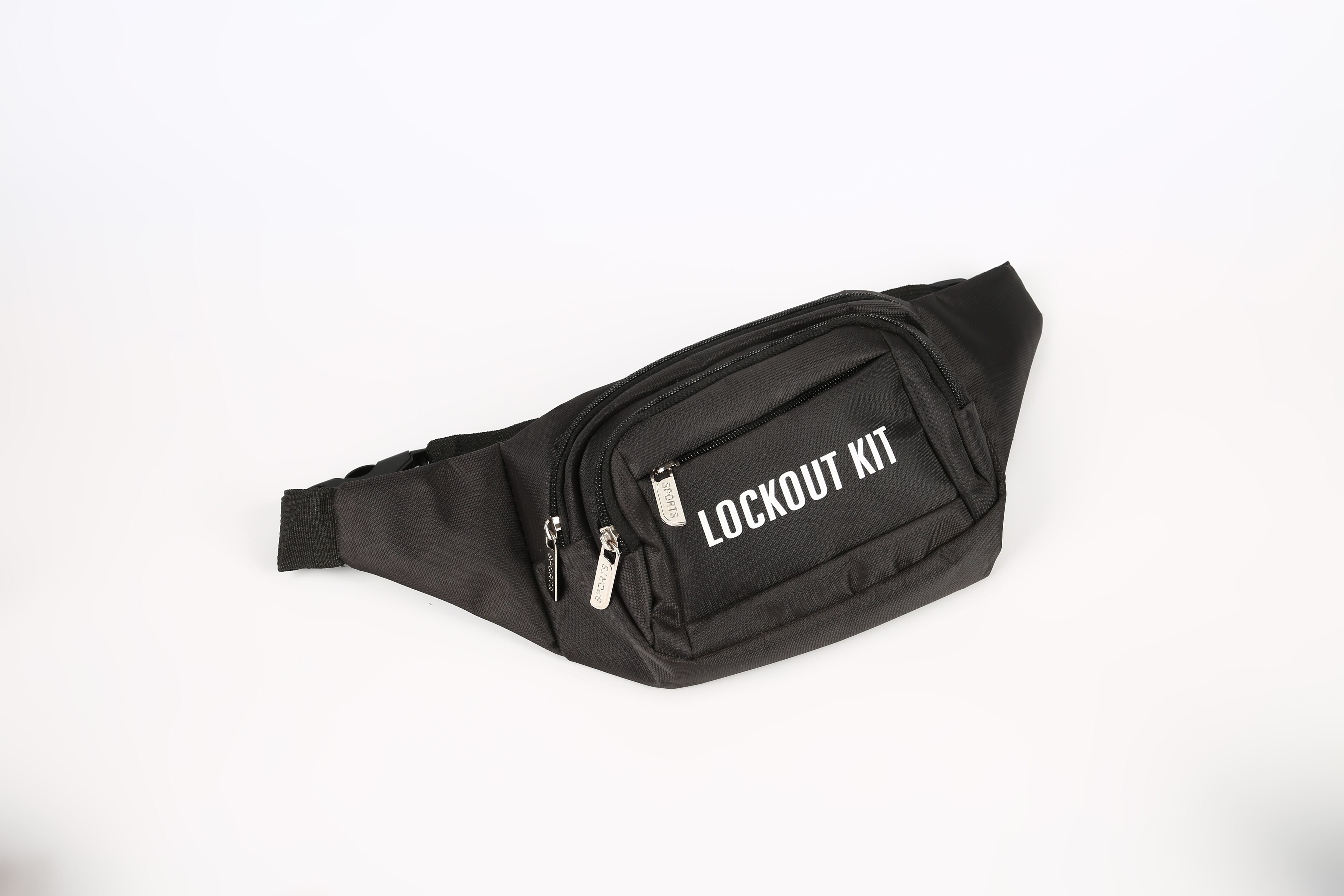 Bolsa de cintura com bloqueio de segurança para tecidos de poliéster aceitos personalizados com preço barato