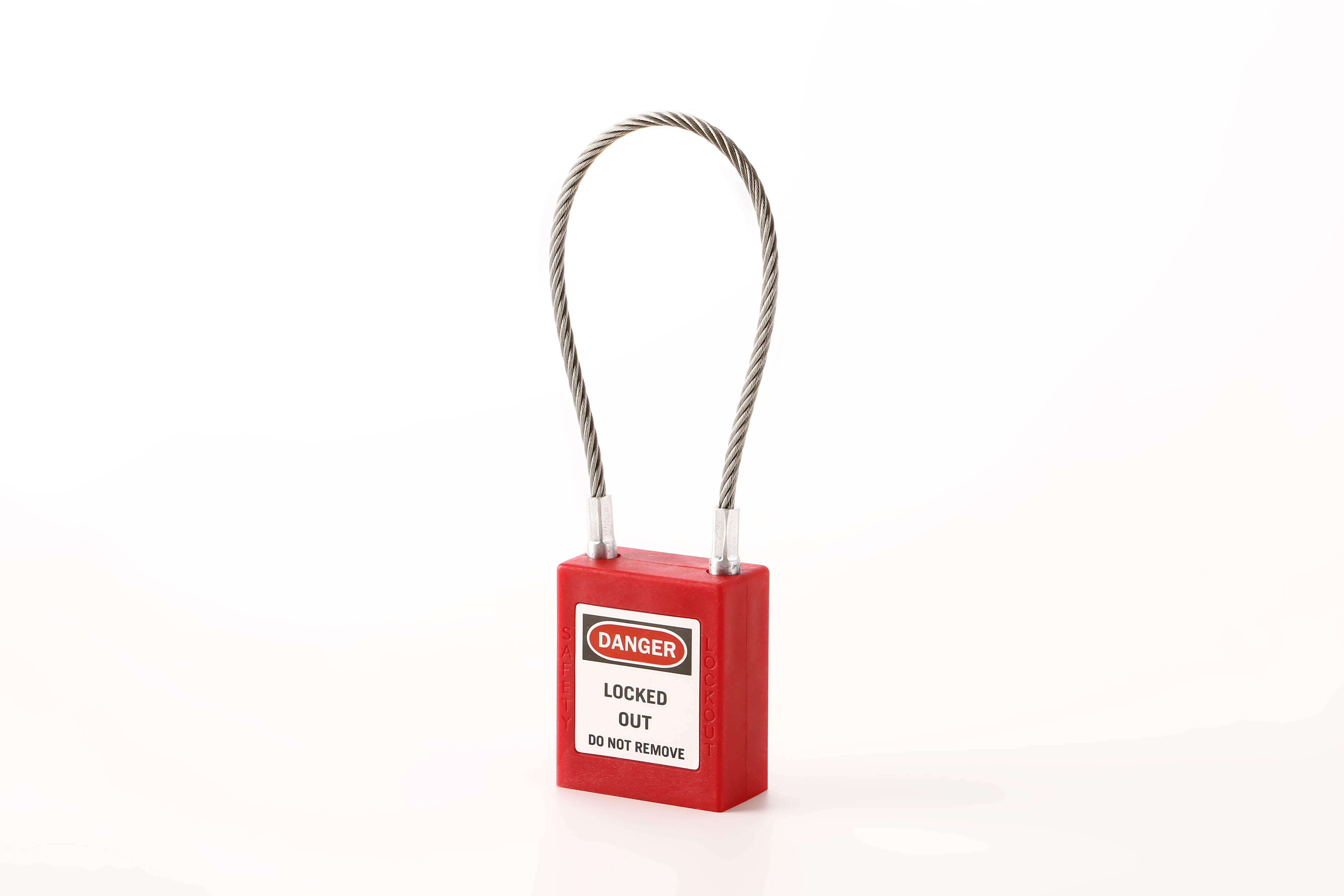 Cadeado de cabo de segurança colorido de alta reputação grilhão cadeado personalizado