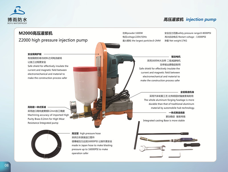 Portable High Pressure grouting injection pump Automatic Grouting Machine Price
