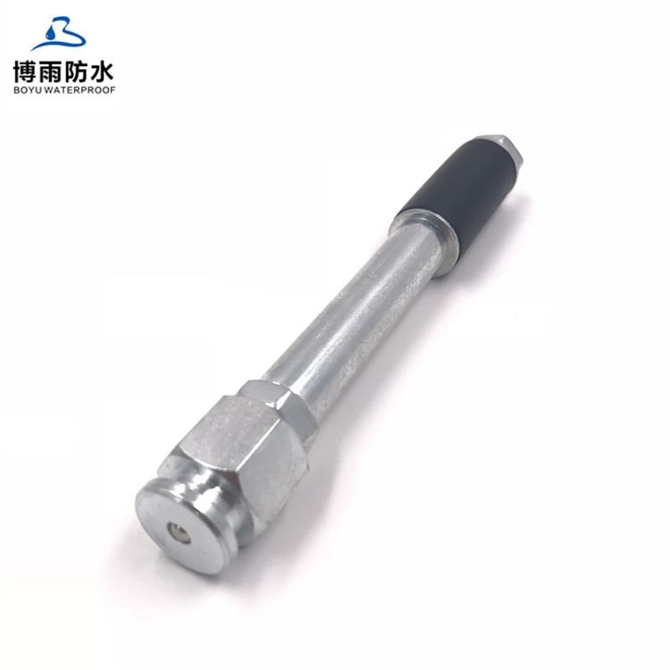 flat button head concrete grout injection packers 16*125mm