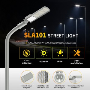 Utomhus anpassningsbar säkerhetsprestanda Vattentät Smal 50W 100W 150W 200W Pathway Led Street Light