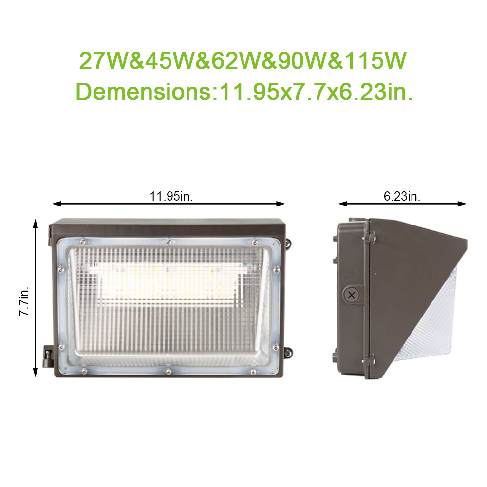 Paquete de luz LED de pared 122lm/W