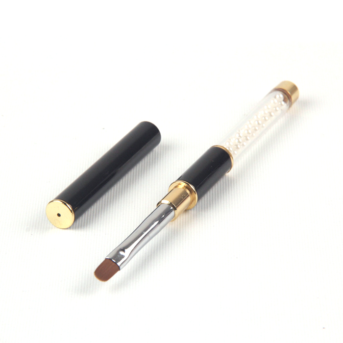 жемчуг Алмазная металлическая ручка Импортный нейлоновый гель для волос Набор кистей для ногтей