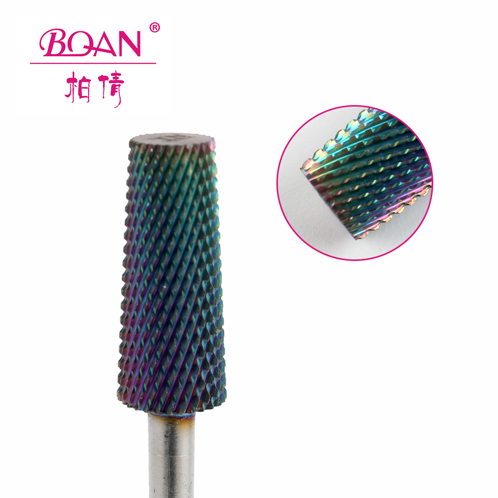 BQAN безопасни твърдосплавни свредла за маникюр с холографско покритие за нокти
