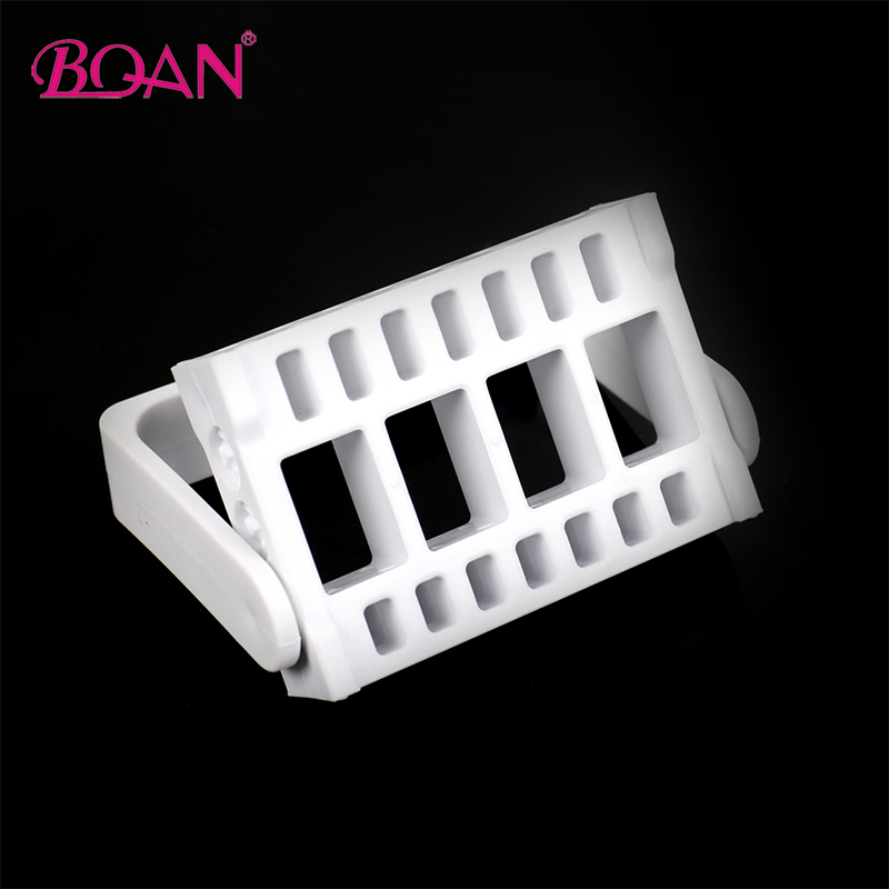 BQAN 5 цвята 16 дупки Инструменти за ноктопластика Пластмасова кутия за съхранение Свредло за нокти Държач за дисплей Преносим