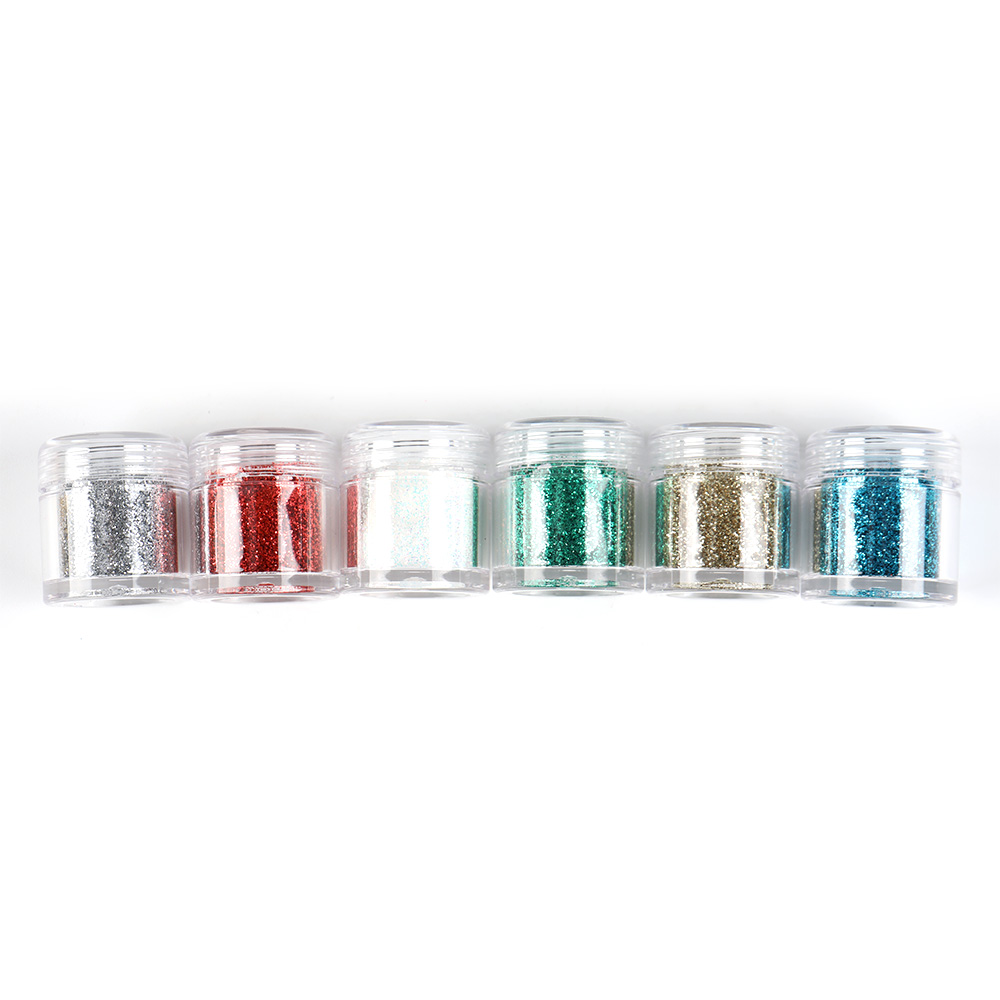 Beshain Холографски блясък за нокти 6 цвята Коледна серия Суперфина козметична пудра за нокти за декорация на нокти