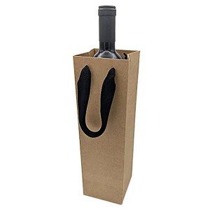 Factory Supply Promotion Kraft Paper Bag for Wine Fwj