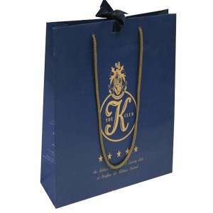 New Design Custom Paper Bag ho an'ny Earring Neckalce Large sy Small Size Jewelry Bag Packaging