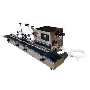 mẹrin ori Liquid digital control Filling Machine with conveyor