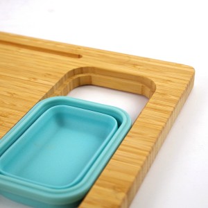 Sample – Wholesale Large Bamboo Cutting Board with Silicone  Storage Bowl